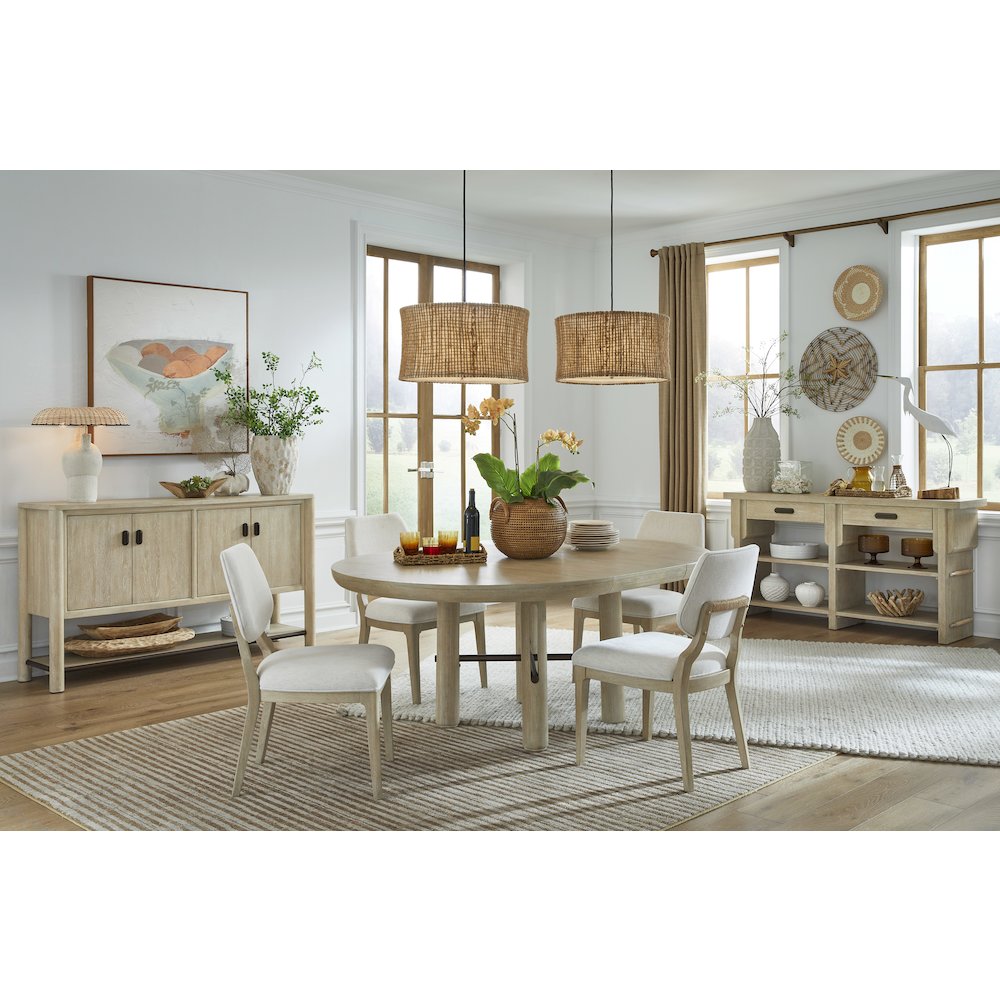 Sunset Cove Sanibel Brown Upholstered Side Chair Two Pack