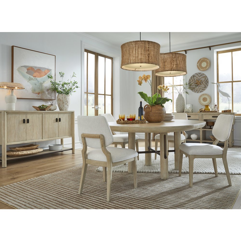 Sunset Cove Sanibel Brown Upholstered Side Chair Two Pack