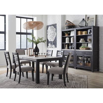 Plum Creek Ravenwood Black Upholstered Side Chair Two Pack