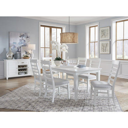 Charleston White Dove White Upholstered Side Chair Two Pack