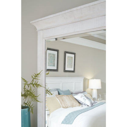 Heron Cove Chalk White And Dovetail Grey Landscape Mirror