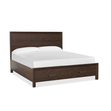 Llewellyn Columbian Walnut King Panel Storage Bed