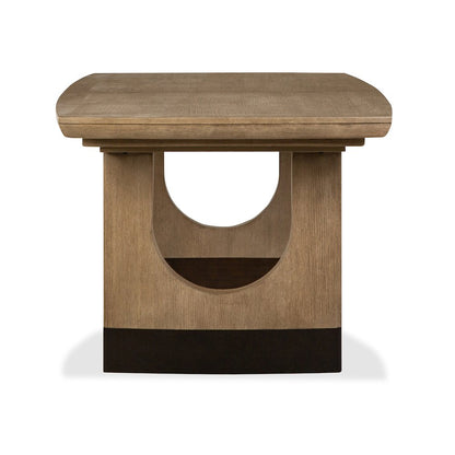 Tristan Swiss Coffee Extendable Trestle Dining Table