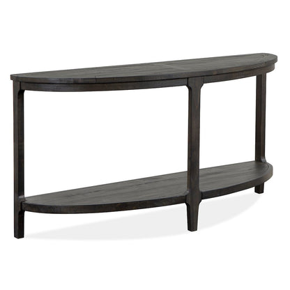 Boswell Peppercorn Demilune Sofa Table
