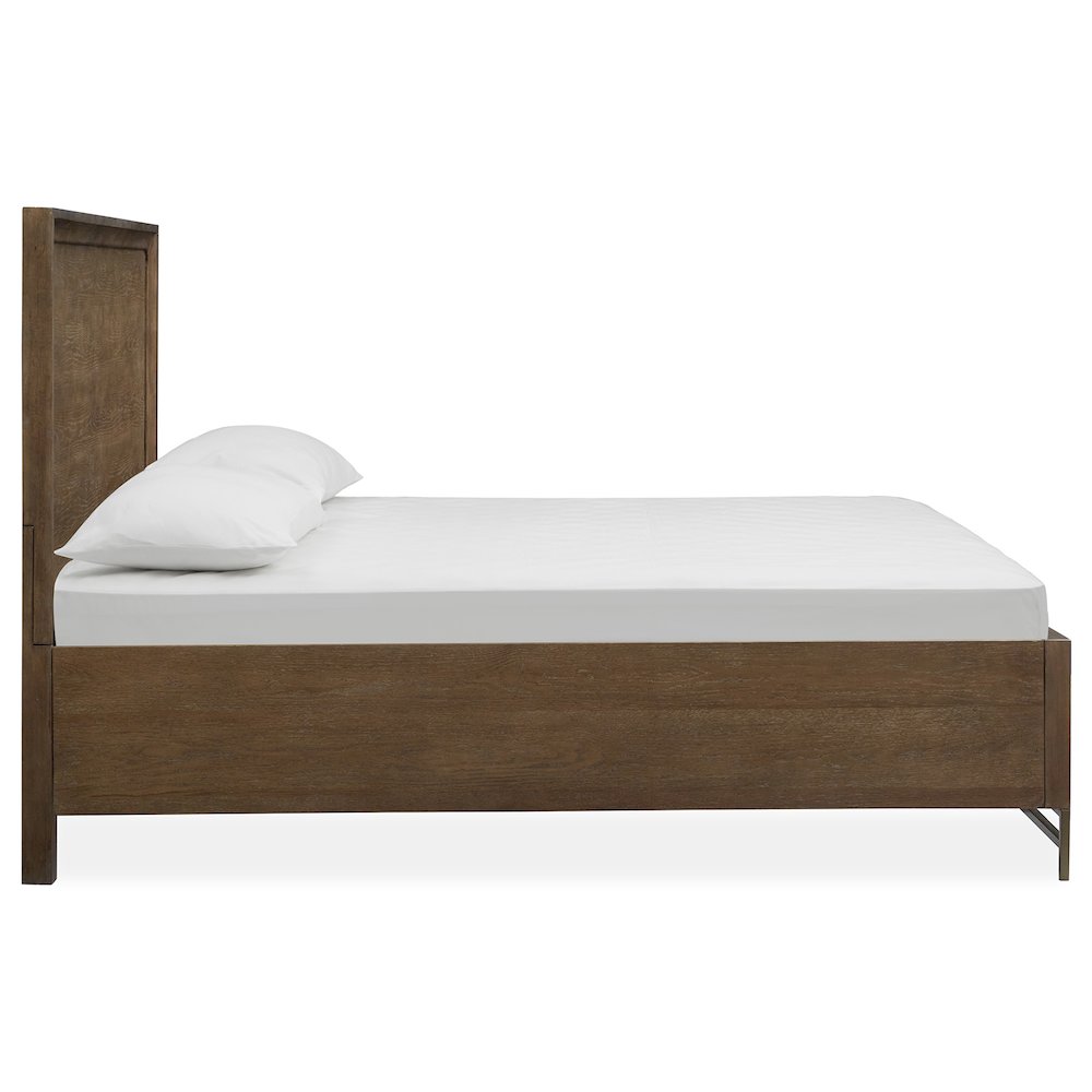 Lindon Belgian Wheat And Coffee Bean King Panel Bed