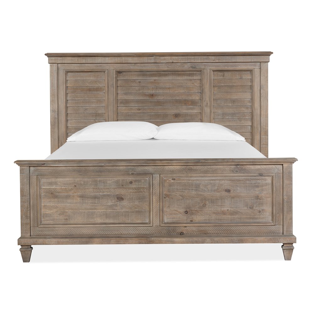 Lancaster Dovetail Grey King Shutter Panel Bed