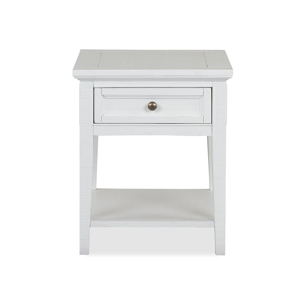Heron Cove Chalk White Rectangular End Table