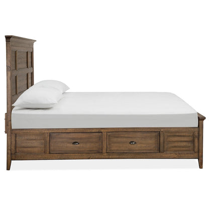 Bay Creek Toasted Nutmeg Queen Panel Storage Bed