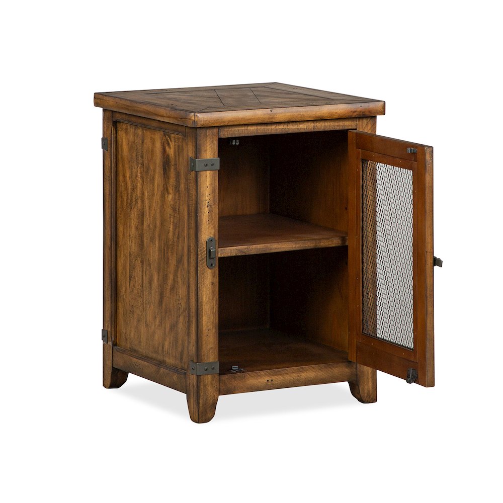 Chesterfield Farmhouse Timber Chairside End Table