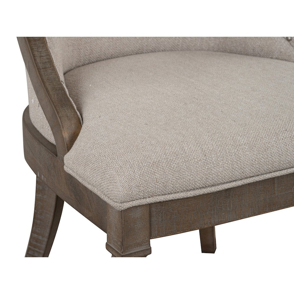Lancaster Dovetail Grey Upholstered Arm Chair Two Pack