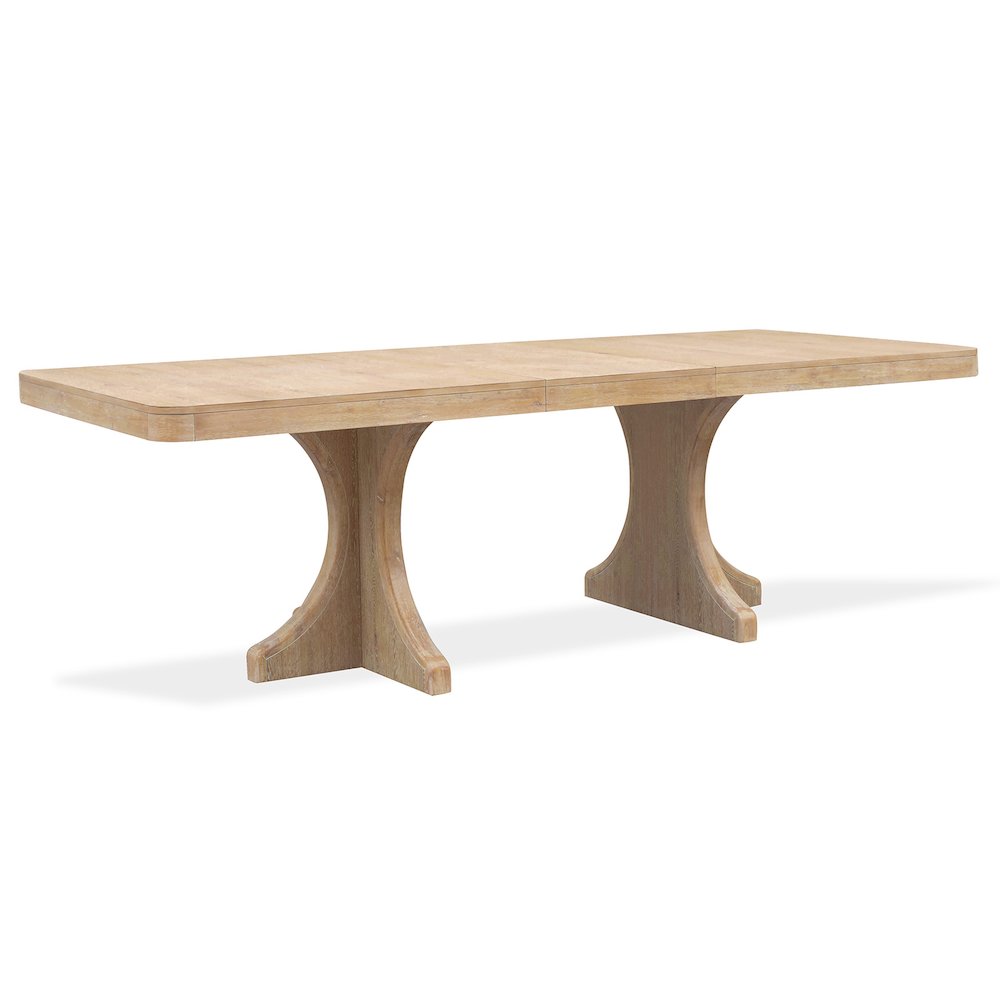 Somerset Butternut Extendable Trestle Dining Table