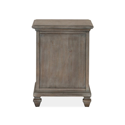Lancaster Dovetail Grey Chairside End Table