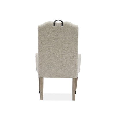 Marisol Fawn Upholstered Host Chair Two Pack