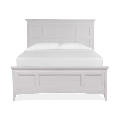Heron Cove Chalk White And Dovetail Grey Queen Panel Storage Bed