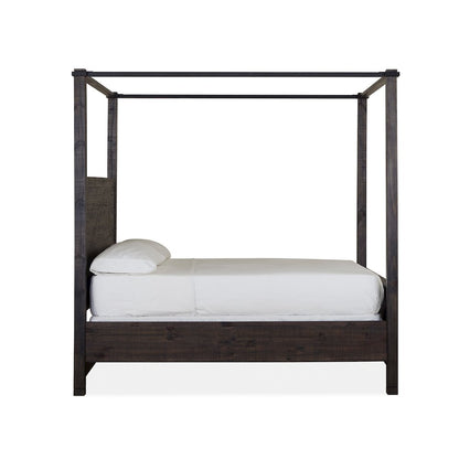 Abington Weathered Charcoal Queen Poster Bed