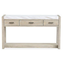 Preston Gallery Buff And Antique Silver Rectangular Sofa Table