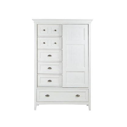 Heron Cove Chalk White And Dovetail Grey Door Chest