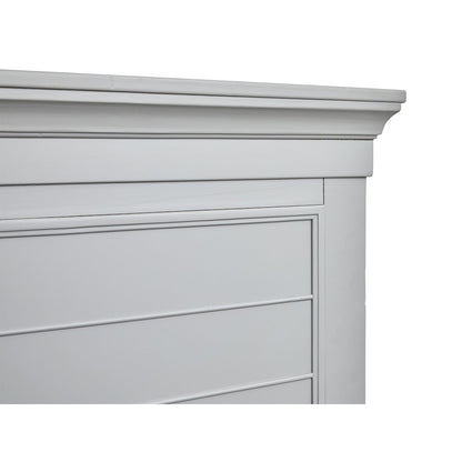 Charleston Harbor Gray King Grey Panel Storage Bed