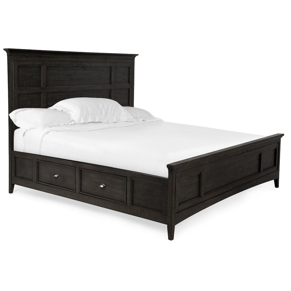 Westley Falls Graphite Queen Panel Storage Bed