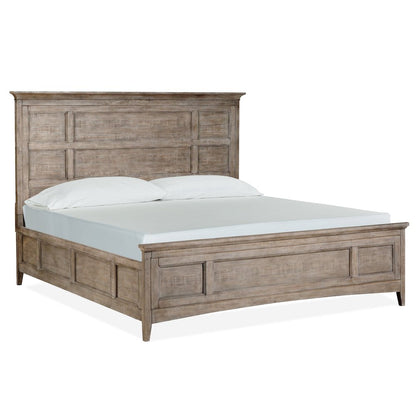 Paxton Place Dovetail Grey King Panel Bed
