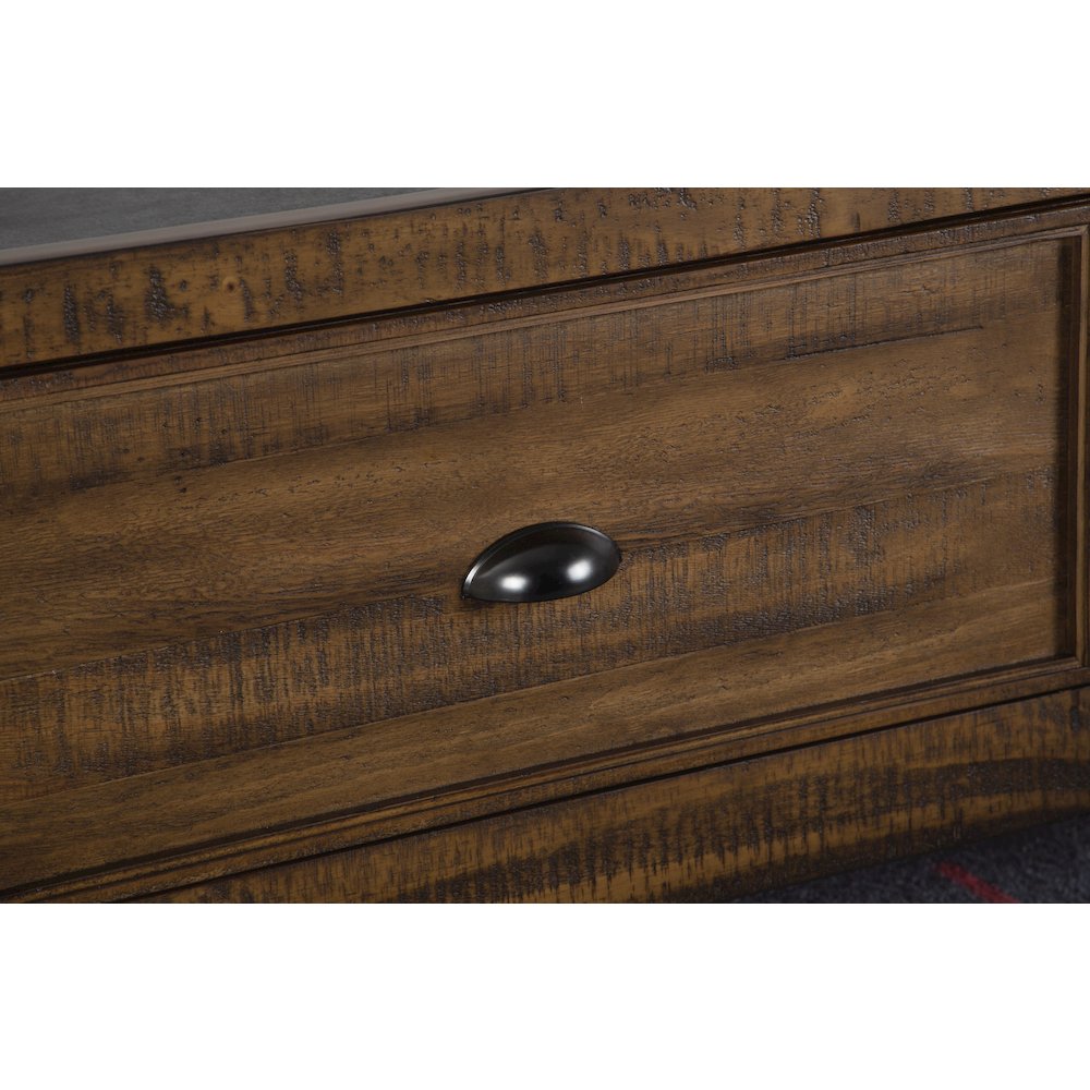 Bay Creek Toasted Nutmeg Drawer Dresser With Landscape Mirror