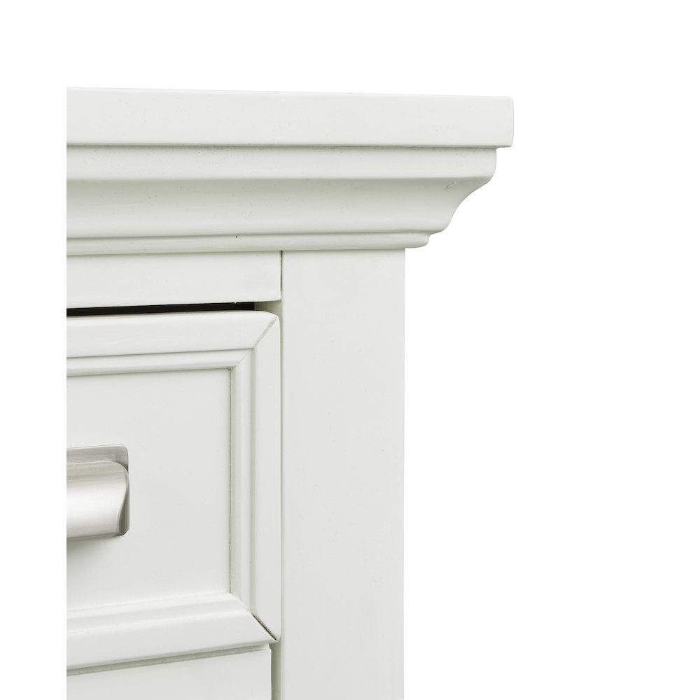 Charleston White Dove White Drawer Dresser With Landscape Mirror
