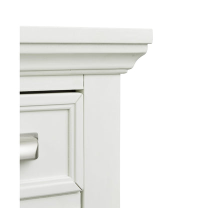Charleston White Dove White Drawer Dresser With Landscape Mirror