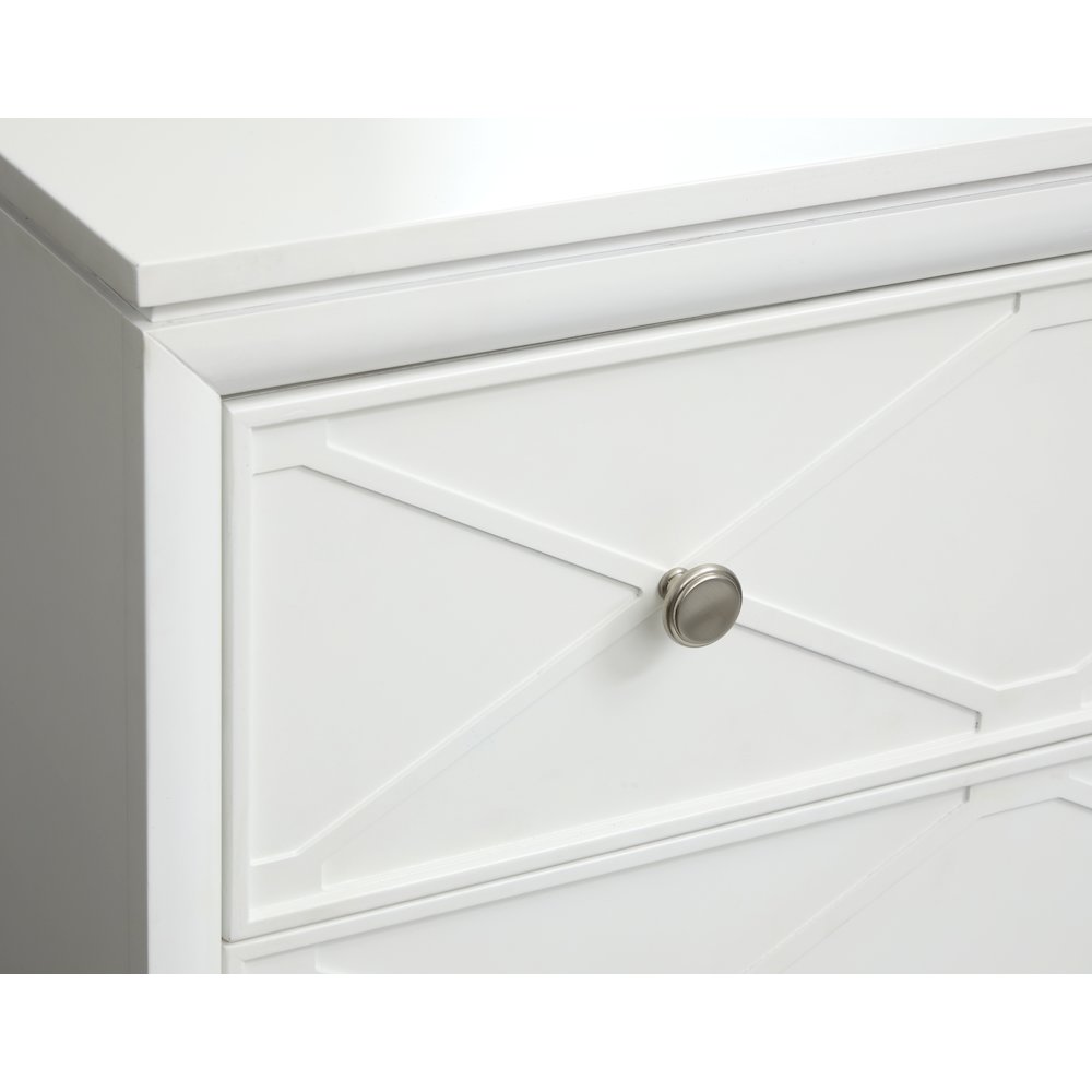 Springhouse Whisper White Double Drawer Dresser With Landscape Mirror