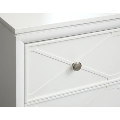 Springhouse Whisper White Double Drawer Dresser With Landscape Mirror