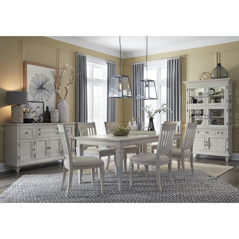 Newport Alabaster Upholstered Side Chair Two Pack