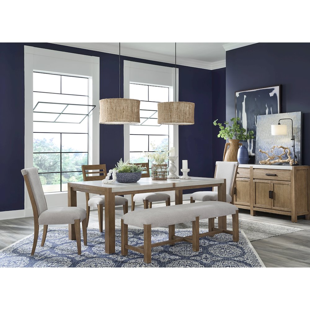 Plum Creek Sierra Brown Upholstered Side Chair Two Pack