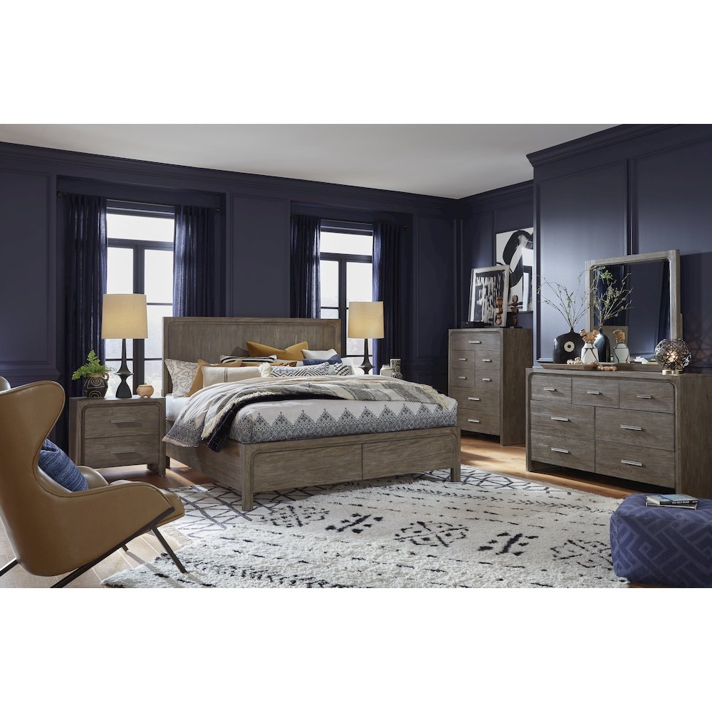 Westbourne Dark Umber Dresser With Portrait Mirror