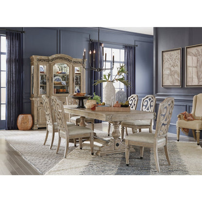 Marisol Fawn Upholstered Host Chair Two Pack