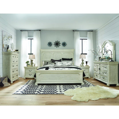 Bronwyn Alabaster Drawer Dresser With Shaped Mirror