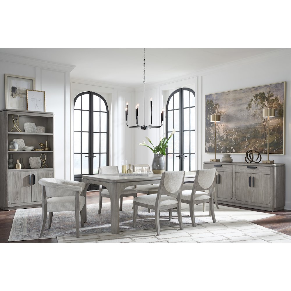 Braelyn Dorian Grey Upholstered Host Chair Two Pack