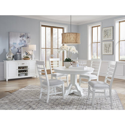 Charleston White Dove White Upholstered Side Chair Two Pack