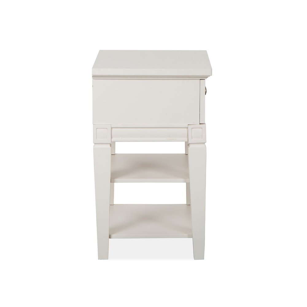 Willowbrook Egg Shell White With Slight Rub Through Open Nightstand