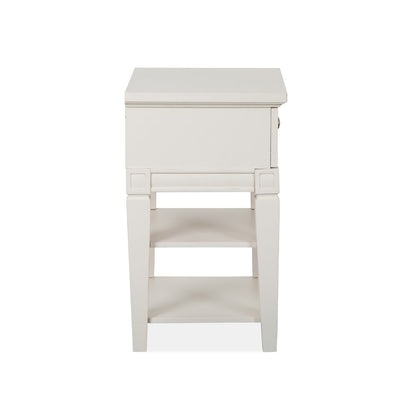 Willowbrook Egg Shell White With Slight Rub Through Open Nightstand