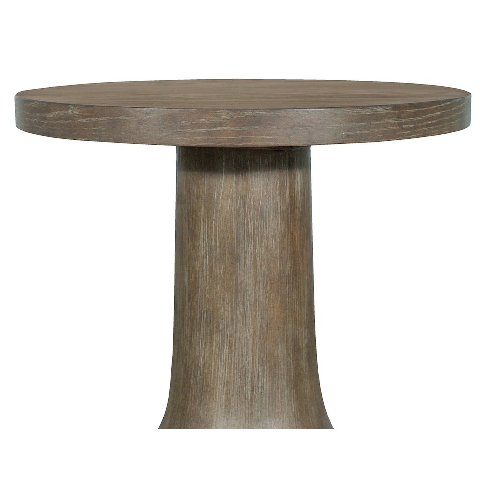 Bosley Lt. Brown Porpoise Round Accent Table