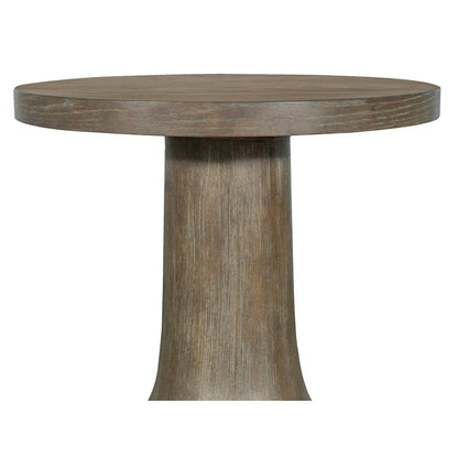 Bosley Lt. Brown Porpoise Round Accent Table