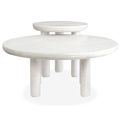 Sunset Cove Moonlight Pearl Nesting Cocktail Table With Casters