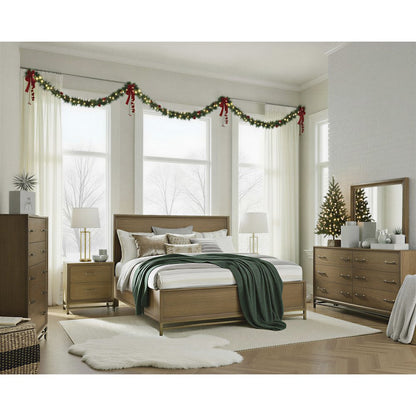Lindon Belgian Wheat And Coffee Bean King Panel Bed