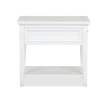 Heron Cove Chalk White Rectangular End Table