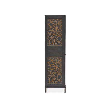Ryker Nocturn Black And Coventry Grey Display Cabinet