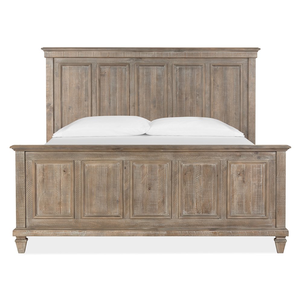 Lancaster Dovetail Grey California King Panel Bed