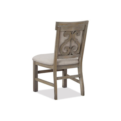 Tinley Park Dove Tail Grey Upholstered Side Chair Two Pack