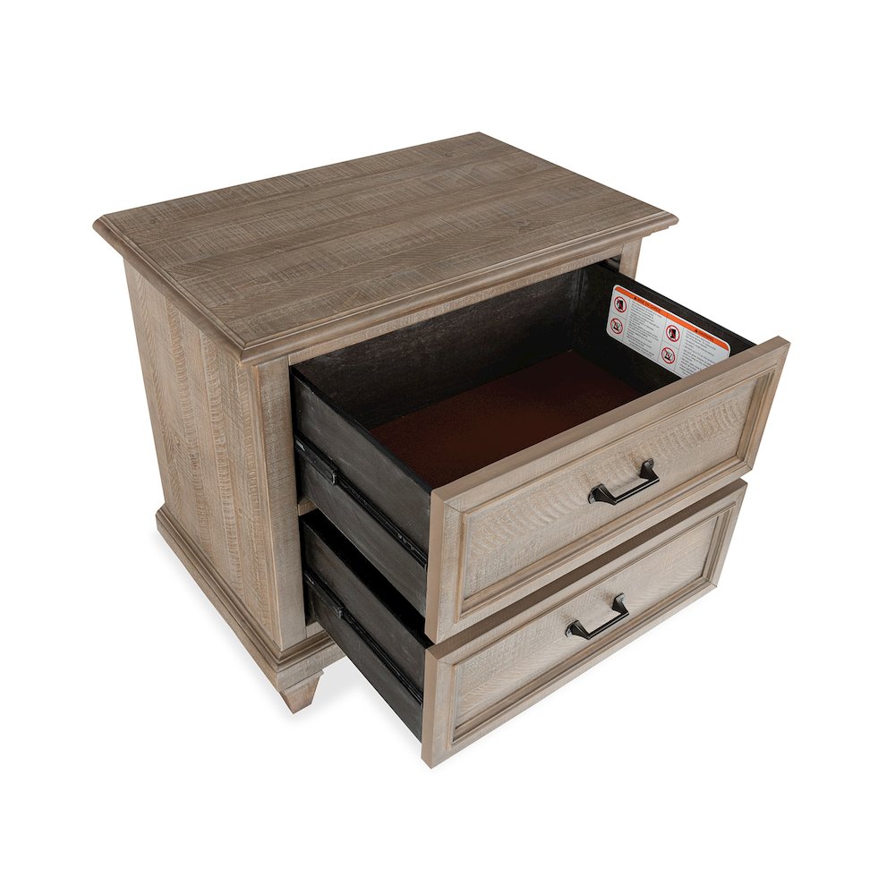 Lancaster Dovetail Grey Drawer Nightstand