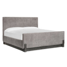 Kinsley Black Heron Queen Upholstered Panel Bed