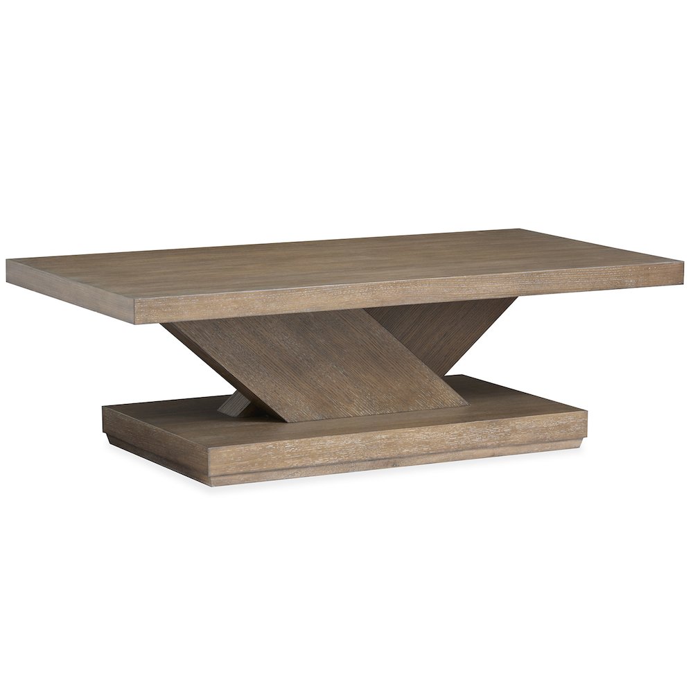 Lansbury Antique Wheat Rectangular Cocktail Table With Casters