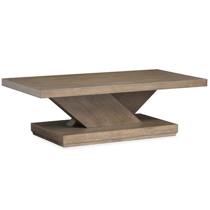 Lansbury Antique Wheat Rectangular Cocktail Table With Casters